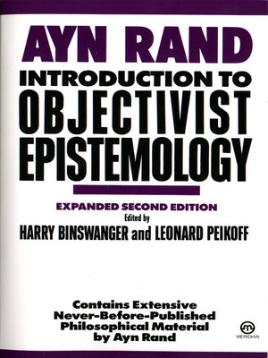 cover image of Introduction to Objectivist Epistemology